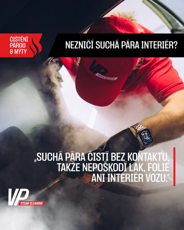❌ Mýtus 2: Pára není vhodná pro interiér 💨
🧼 Spousta lidí si myslí, že by suchá pára mohla poškodit citlivé materiály. Ale opak je pravdou.
💨 Suchá pára je precizní nástroj pro šetrné čištění. Používáme k tomu Fortador by Lamborghini – technologii, která hlídá tlak i teplotu tak, aby byla bezpečná i pro ty nejjemnější povrchy.
🌟 Nečistoty mizí bez drhnutí, bez kartáčů a bez kontaktu. A výsledek?
✔️ Žádné mikroškrábance
✔️ Lak, sklo, fólie i čalounění jako nové
✔️ Hloubkové čištění bez poškození
📲 Přesvědčte se sami a domluvte si termín čištění. Odkaz najdete v BIO u profilu.
#VPSteam